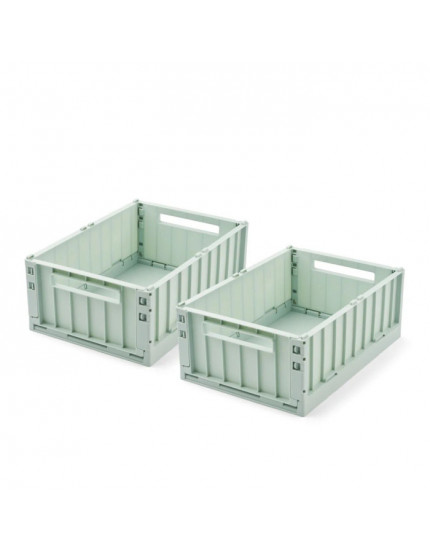 Weston Storage Box  Light Peppermint  M  2-pack