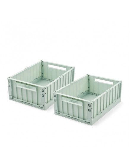 Weston Storage Box  Light Peppermint  M  2-pack