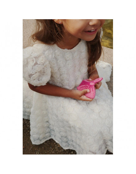 Beaded Bow Wallet Bubblegum 3