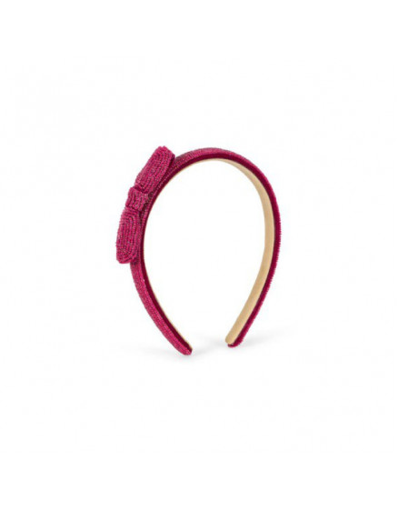 Pearlk Ribbon Hairbrace Sangria