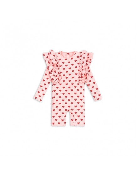 Manuca Frill Onesie Amour Pink