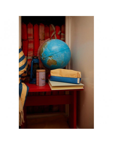 Pencil Case Sandy Yellow + Radar Blue 4