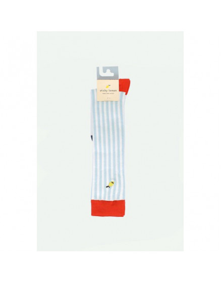 Socks Stripes Zissou Blue 2