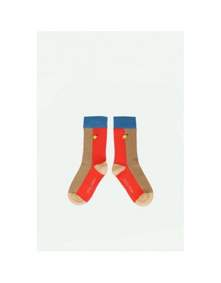 Socks Red Hat + Jane Beige 4