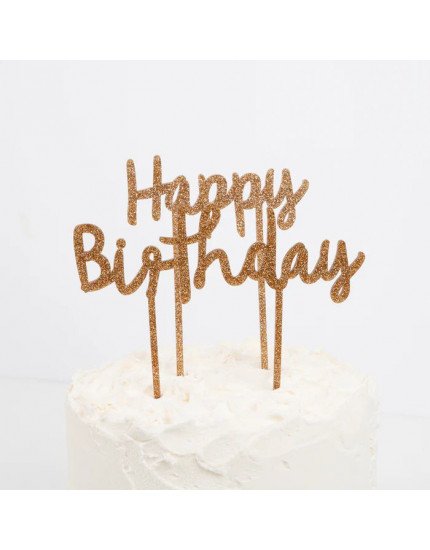 Happy Birthday Acrylic Toppers