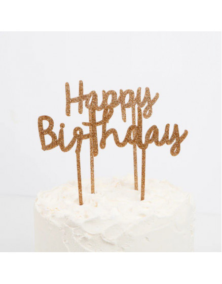 Happy Birthday Acrylic Toppers
