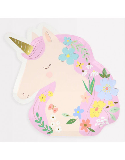 Meadow Unicorns Shaped Plates
