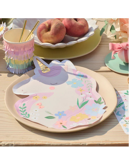 Meadow Unicorns Shaped Plates 3