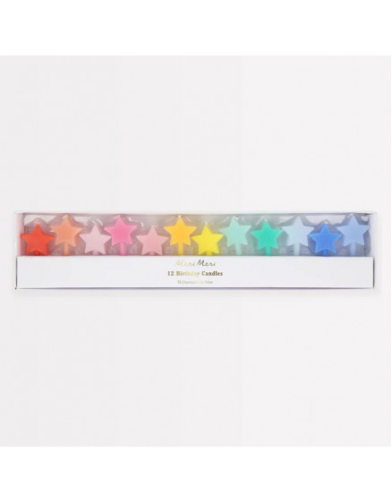 Rainbow Star Candles 