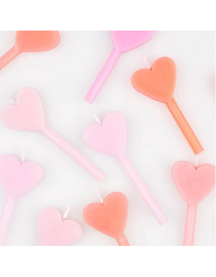 Pink Heart Candles  3