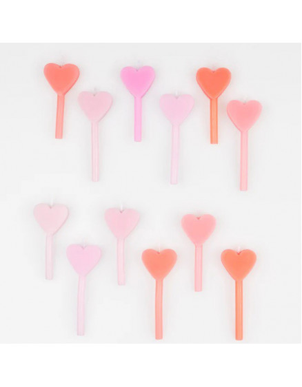 Pink Heart Candles  2