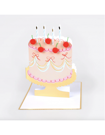 Cherry Cake Birthday Card 