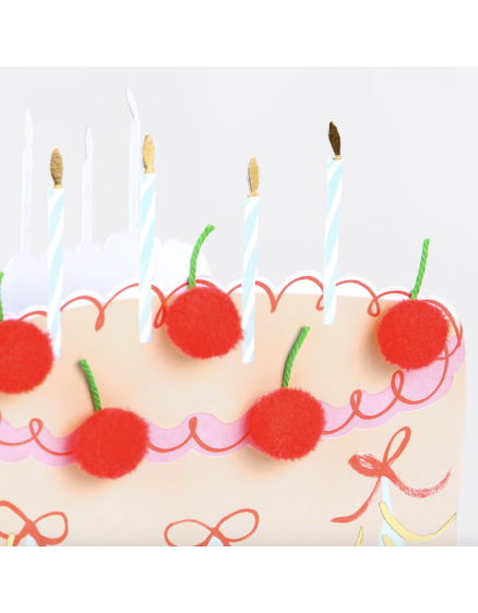 Cherry Cake Birthday Card  4