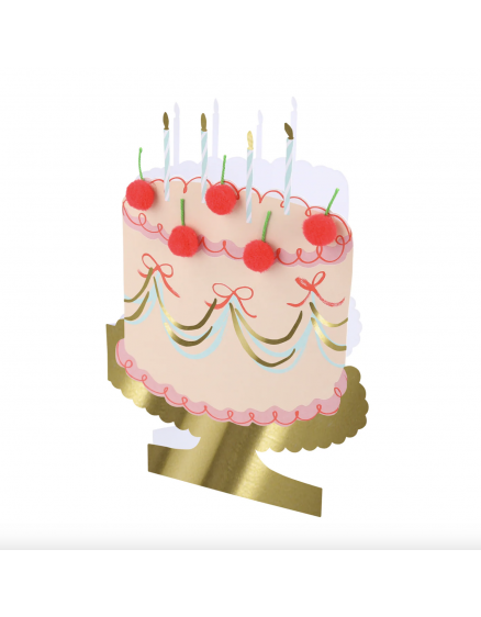 Cherry Cake Birthday Card  3