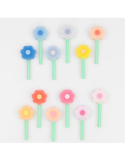 Rainbow Daisy Candles 2