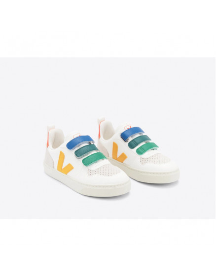 Кеди V-10 Leather Multico White Ouro 3