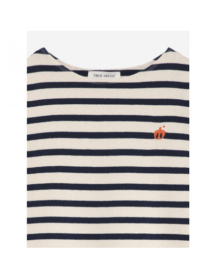 T-shirt nº15 Navy Blue Beige 4