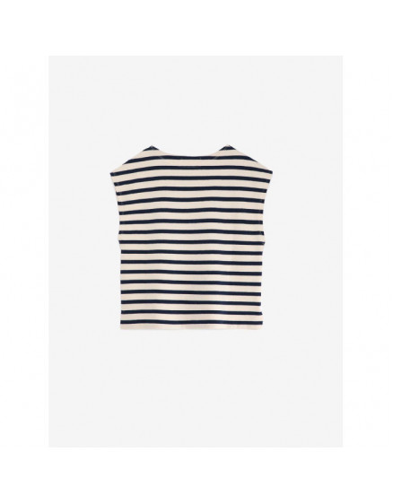 T-shirt nº15 Navy Blue Beige 3