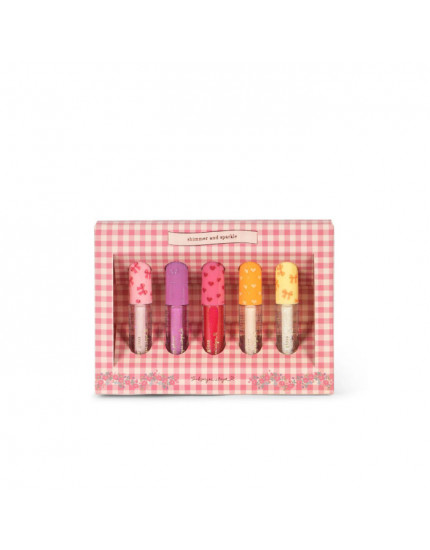 5 x Glitter Lip Gloss Multi