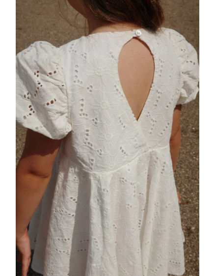 Glaise Dress Gots Antique White 3