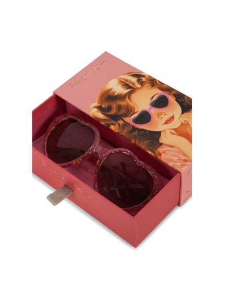 Sunglasses Junior Heart Cherry Glitter 4
