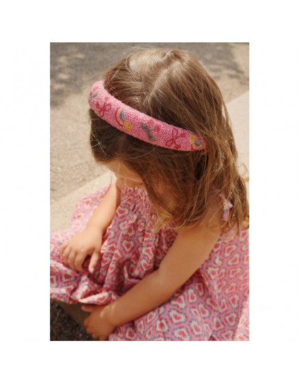 Beaded Hairbrace Bubblegum 3