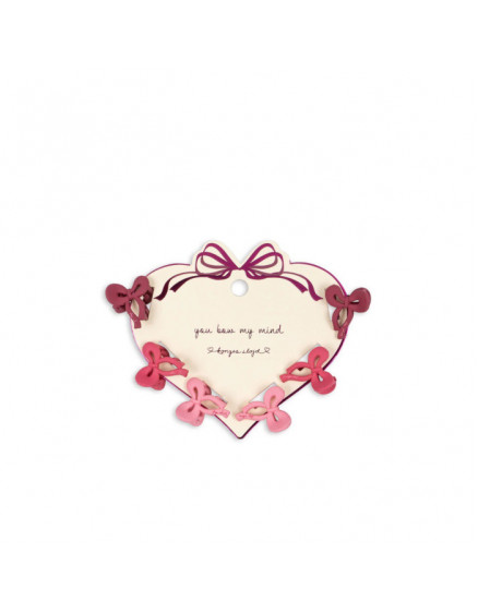 6 Pack Mini Bow Hair Clip Pink Mix