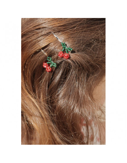 4 Pack Mini Cherry Hair Pin Cherry 2