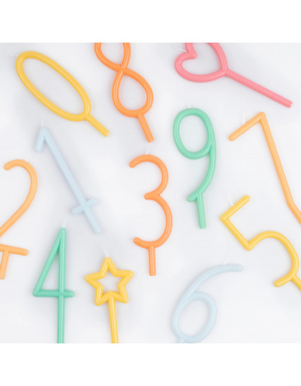 Slim Number 0 Candle 3