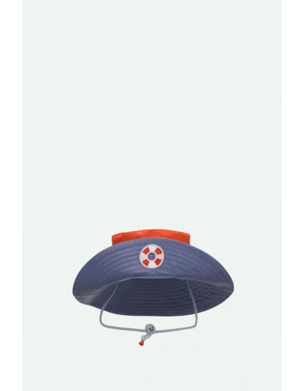 Rain Hat Blue Whale + Lifebuoy Orange