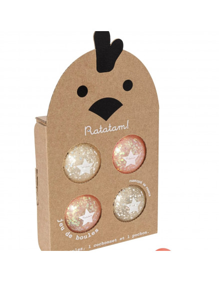 Набір блискучих м'ячів Pink and Silver