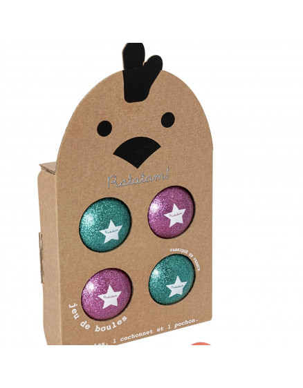 Набір блискучих м'ячів Pink and Green