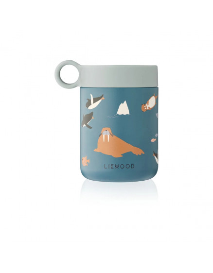 Kiani Printed Food Jar Arctic Sea