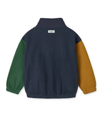 Cassius Zip-up Sweatshirt Classic Navy 2