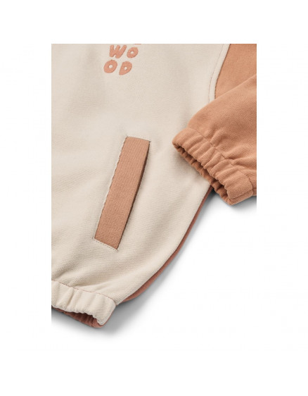 Cassius Zip-up Sweatshirt Tuscany Rose 4