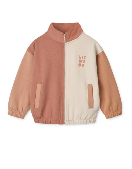 Cassius Zip-up Sweatshirt Tuscany Rose