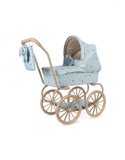 Minnie Bow Doll Pram Cherry Blue Coeur 8