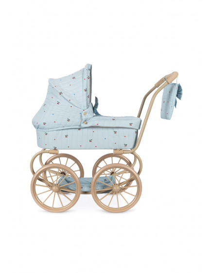 Minnie Bow Doll Pram Cherry Blue Coeur 7