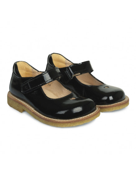 Mary Jane with heart and velcro Black 4