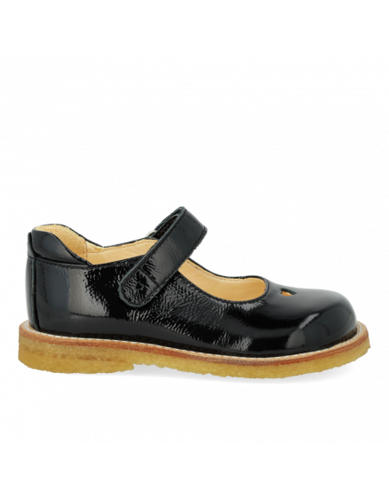 Mary Jane with heart and velcro Black 5