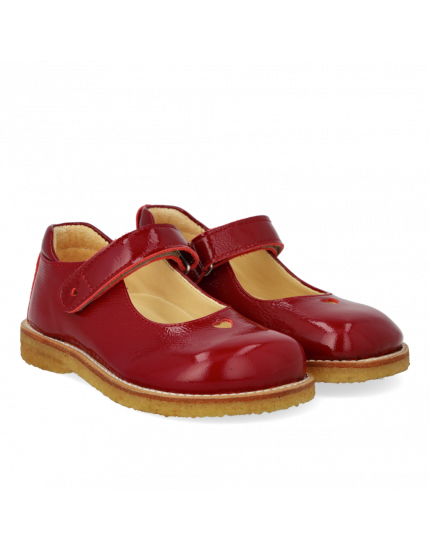 Туфлі Mary Jane with Heart & Velcro Cranberry