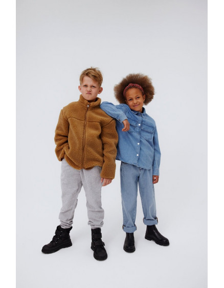 Чоботи Chelsea with wool Black 2