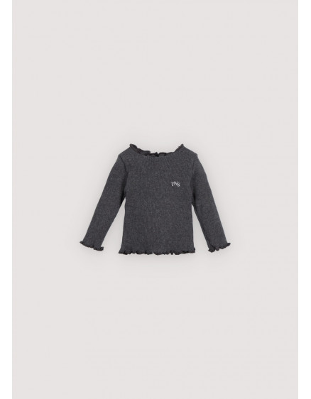 Лонгслів Rib Galactic Grey