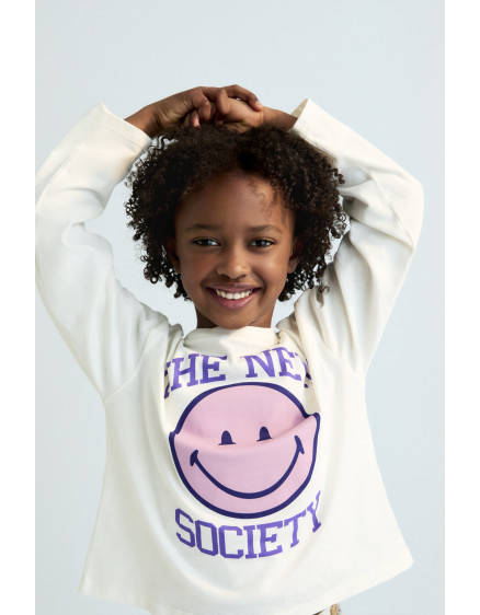 Лонгслів Smiley Moonlight White 2