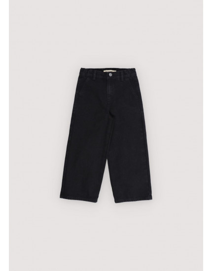 TNS Denim Wide Leg Pant Black 8Y