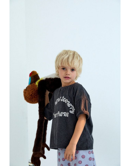 Nico T-shirt Galactic Grey Melange 3