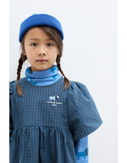 Blue Dog All Over Turtle Neck Soft Blue 3