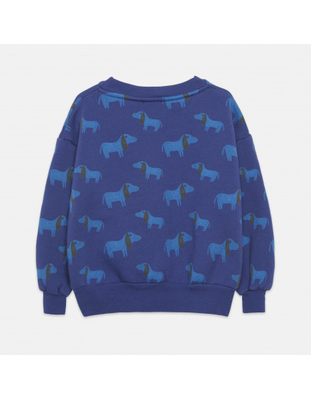 Blue Dog All Over Sweatshirt Blue 4