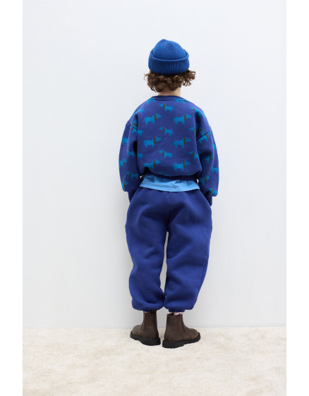 Blue Dog All Over Sweatshirt Blue 2