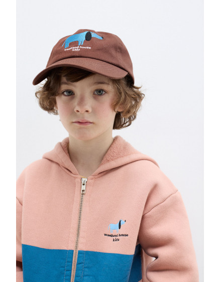 Blue Dog Hoodie Pink 2